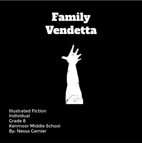 Parkdale freshman Nessa Garnier entered and placed in the Write-A-Book Contest as a middle school student last school year.  The cover of her book Family Vendetta is pictured above. (Photo courtesy of Nessa Garnier)