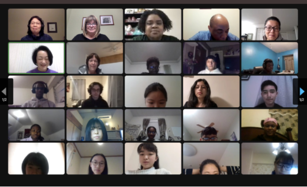 Students and teachers participated in the global chat and discussed everything from academics to personal life