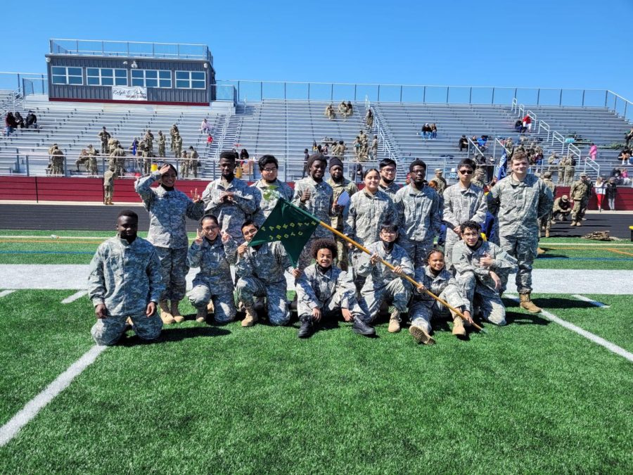 Parkdales Raiders team participated in challenging, competitive and team-building activities at the first annual Maryland Army National Guard/ Fairmont Heights Raiders Meet. (photo courtesy of Luz Gaytan)