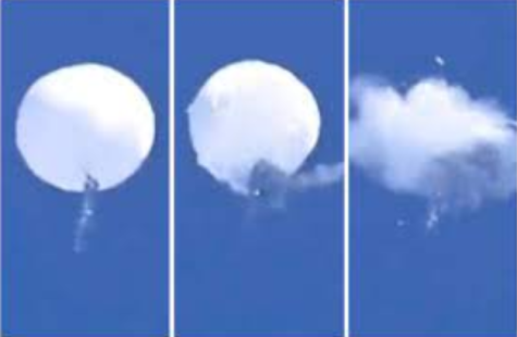 Suspicions rose as a balloon from Chinese floated over the U.S. (Google Images)