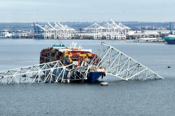 The Francis Scott Key Bridge collapse has affected thousands of commuters and cargo ships daily since the incident occurred on March 26. (photo courtesy of Getty Images)