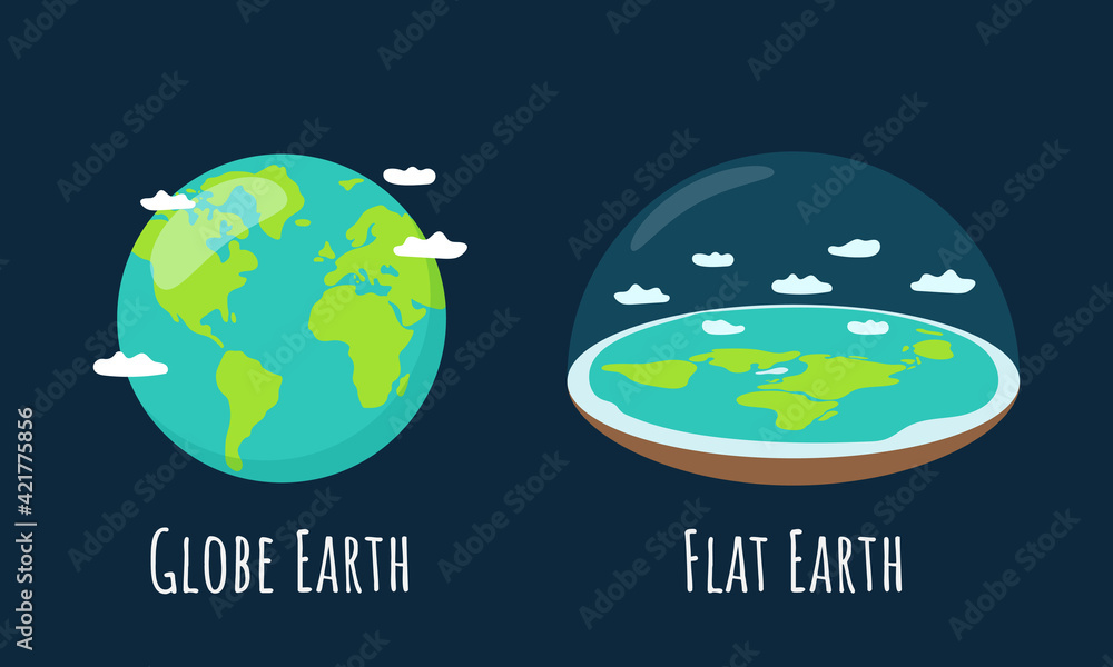 Many conspiracy theorists inaccurately claim that the Earth is flat and inside of a dome, but science very clearly proves otherwise. (photo courtesy of Adobe Stock)